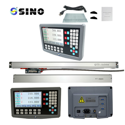 LCD DRO 선형 스케일 광적 인코더 SDS2-3VA와 3 축 프레싱 라트