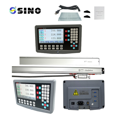 LCD DRO 선형 스케일 광적 인코더 SDS2-3VA와 3 축 프레싱 라트