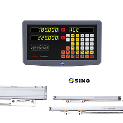 2 축 SDS2MS SINO 라트레 디지털 판독 시스템 AC 100-240V 라트레 밀의 선형 규모와 함께 다기능